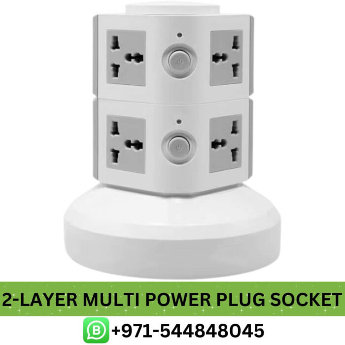 Buy 2-Layer Multi Power Socket in Dubai - Best 2-Layer Multi Power Plug Socket in UAE Near me - 2-Layer Multi Power Plug Socket, multi power