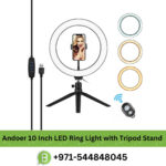 Andoer 10 Inch LED Ring Light with Tripod Stand Price in UAE
