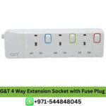 Buy G&T 4 Way Extension Socket 5M with Fuse Plug Price in Dubai | 4 Way Extension Socket Low Price in UAE Near me, way extension socket