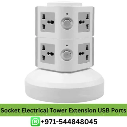 Buy SAFFRON Vertical Tower Extension Socket 3M Price in Dubai | Vertical Tower Extension Socket Low Price in UAE Near me, Vertical Dubai