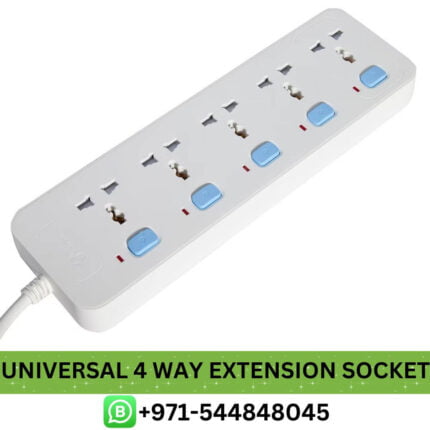 Best UNIVERSAL 4 Way Extension Socket Price in UAE - 4 Way Extension Socket - Buy UNIVERSAL 4 Way Extension Socket in Dubai