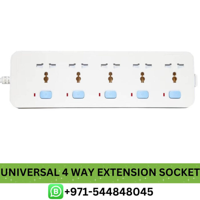 Best UNIVERSAL 4 Way Extension Socket Price in UAE - 4 Way Extension Socket - Buy UNIVERSAL 4 Way Extension Socket in Dubai