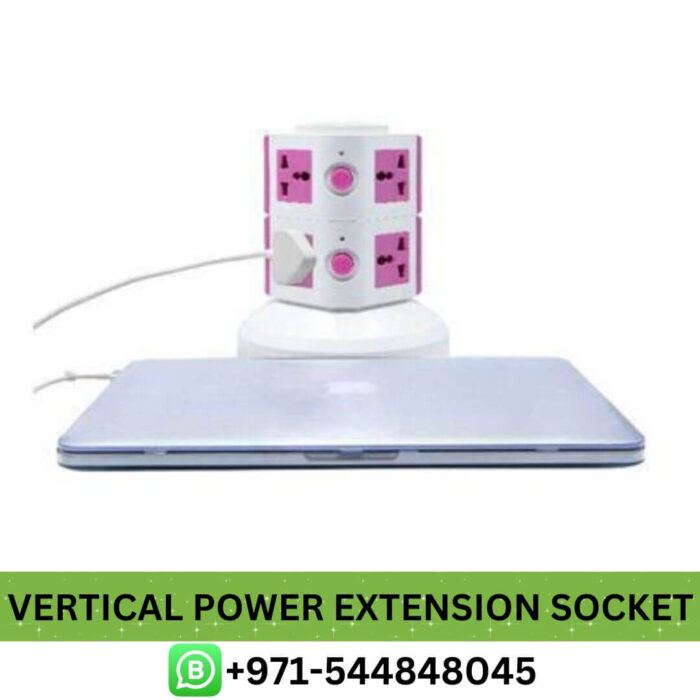 Best 2-Layer Multi Pin Vertical Power Extension Socket - UAE Near me vertical power extension - Buy 2-Layer Multi Power Extension Socket in Dubai, UAE