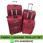 Best Fabric Luggage Bag Near Me From Best E-commerce | Best Fabric Luggage Trolley Set (4 Pcs) in Dubai, UAE