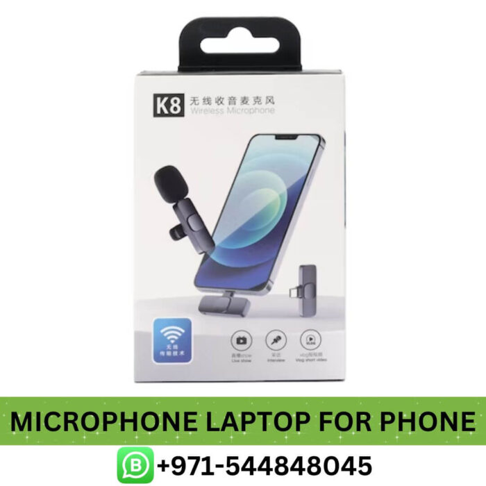 K8 Wireless Microphone Laptop for Phone Price in Dubai | K8 Wireless Microphone Low Price in UAE Near me, wireless microphone UAE
