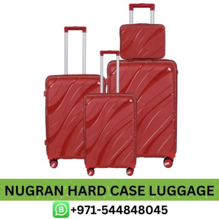 Nugran Hard Case Luggage Bag Near Me From Best E-Commerce | Best Nugran Hard Case Trolley in Dubai, UAE 4 Pcs