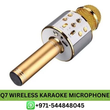 Buy Best Q7 Wireless Karaoke Microphone Price in Dubai - Wireless Karaoke Microphone UAE Near me, karaoke microphone, wireless karaoke