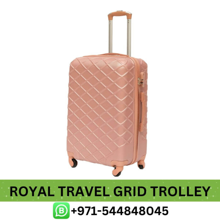 Royal Travel Grid Design Luggage From Best E-Commerce | Best Royal Travel Grid Design Luggage Price Dubai