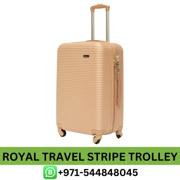Royal Travel Stripe Design Trolley Bags From Best E-Commrece | Best Royal Travel Stripe Design Trolley Bags Near Me - Dubai