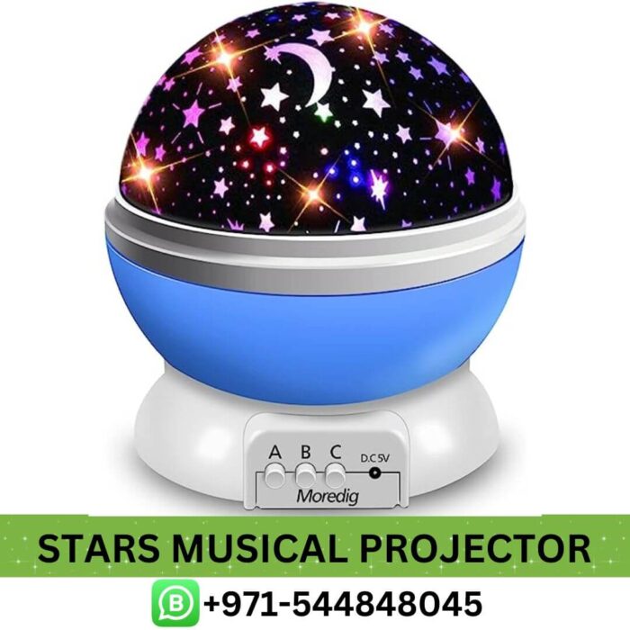 Best Stars Light Musical Projector Toy for Kids Price in UAE - stars musical projector, light kids | Stars Musical Projector Light for Kids Gift in Dubai