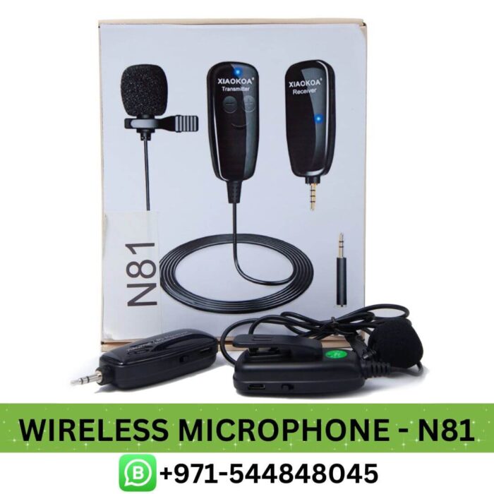 Buy XIAOKOA Wireless Microphone-N81 Condenser Price in Dubai | Wireless Microphone - N81 UAE Near me, Wireless Microphone - N81 Dubai