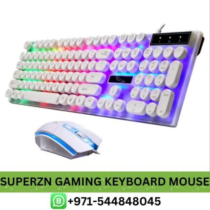 Best SUPERZN Wired Gaming Keyboard Mouse Price in Dubai _ SUPERZN Gaming Keyboard Mouse Combo Low Price in UAE,
