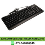 Buy EARLDOM USB Multimedia Keyboard Price in Dubai _ EARLDOM Wired USB Multimedia Keyboard Near me UAE, USB Multimedia Keyboard
