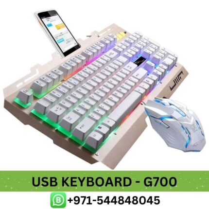 Buy G700 - USB Keyboard LED Backlight Price in Dubai _ LED Backlight USB Keyboard - G700 Low Price in UAE, USB Keyboard - G700 in Dubai