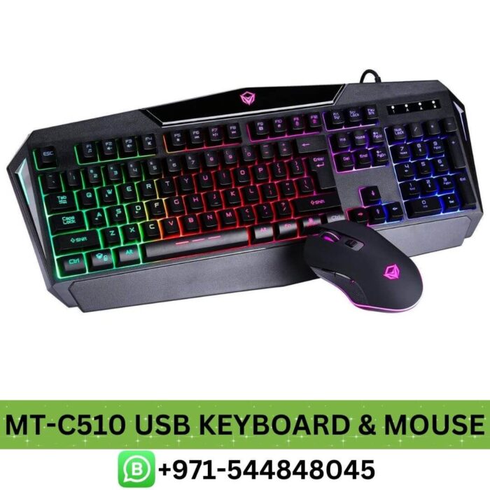 Buy MEETION MT-C510 USB Keyboard and Mouse Price in Dubai _ MEETION Gaming MT-C510 Gaming Keyboard & Mouse Near me UAE