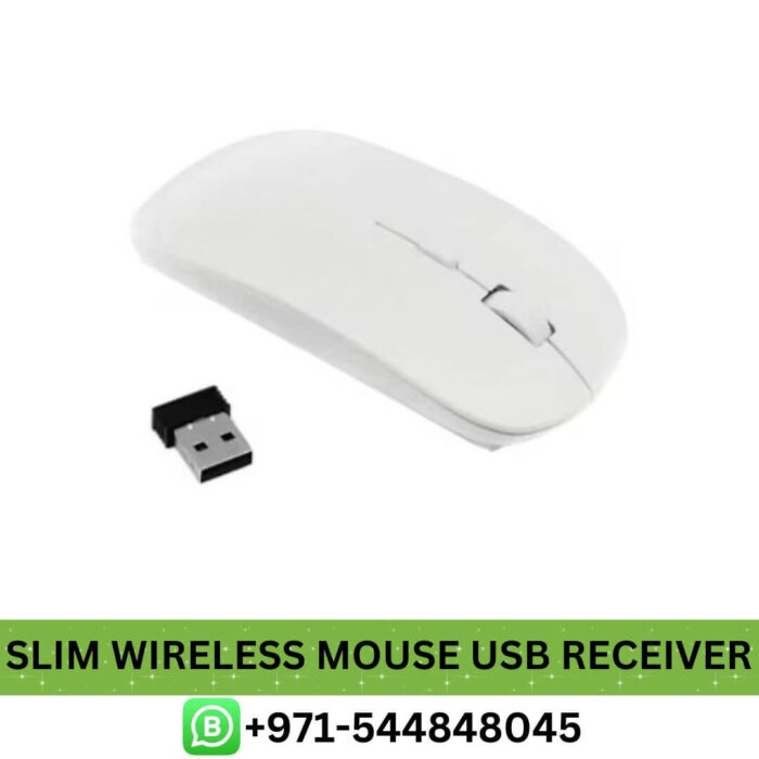 Buy Slim Wireless Mouse With Nano Bluetooth Receiver Price in Dubai _ Slim Wireless Mouse With Nano Bluetooth USB Receiver Near me UAE