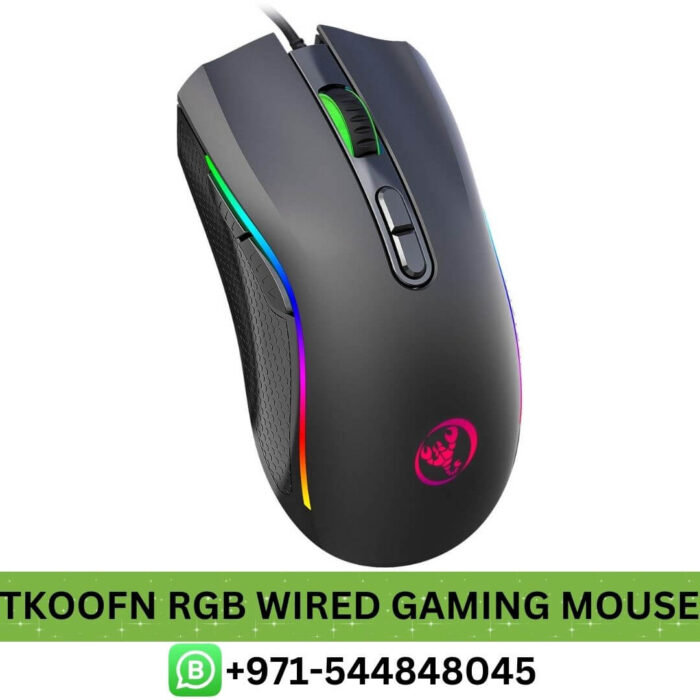 Best TKOOFN RGB Wired Gaming Mouse Price in Dubai | TKOOFN Programmable RGB Wired Gaming Mouse Near me UAE, RGB Gaming Mouse