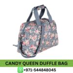 Candy Queen Duffle Bag Near Me From Best E-commerce | Best Candy Queen Original Flowers Prints Duffle Bag in Dubai