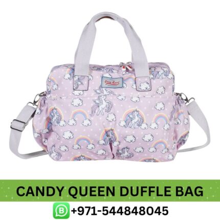Candy Queen Duffle Bag Near Me From Best E-Commerce | Best Candy Queen Original Rainbows & Unicorns Prints Duffle Bag in Dubai, UAE
