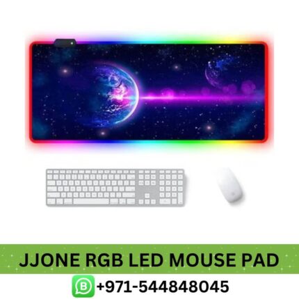 Buy JJONE RGB LED Extended Mouse Pad Price in Dubai | JJONE RGB Extra Large Soft LED Extended Mouse Pad Near me UAE