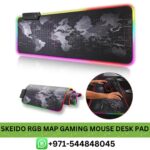 SKEIDO RGB Map Gaming Mouse Desk Pad Price in Dubai _ SKEIDO RGB World Map Gaming Mouse Desk Pad Near me UAE