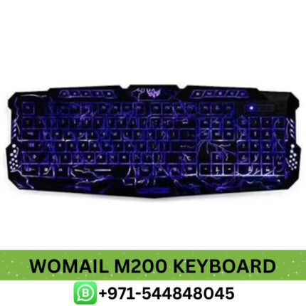 WOMAIL M200 USB Illuminated Led Backlight Keyboard