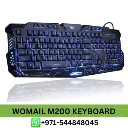 WOMAIL M200 USB Illuminated Led Backlight Keyboard